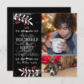 クリスマスは…赤い果実のフォトカード シーズンカード (正面/裏面)