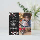 クリスマスは…赤い果実のフォトカード シーズンカード (スタンド正面)