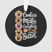 クリスマスはCookieでおもしろい済む オーナメント (正面)
