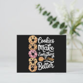 クリスマスはCookieでおもしろい済む シーズンポストカード (スタンド正面)