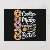 クリスマスはCookieでおもしろい済む シーズンポストカード (正面)