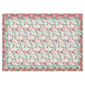 クリスマスはDecoのレトロの雪片を着色します テーブルクロス (正面(横))