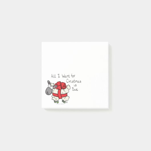 クリスマスひつじキッズアニメ ポストイット (正面)