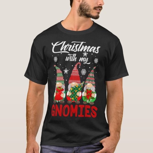 クリスマスぶら下がったは私のGnomies Pamajas Famと Tシャツ (正面)