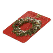 クリスマスぶら下がったリースが来た マグネット (左側)