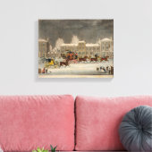 クリスマスへのアプローチ、ジョージ・狩り キャンバスプリント (インサイチュ (リビング))