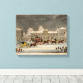 クリスマスへのアプローチ、ジョージ・狩り キャンバスプリント (インサイチュ (ウッドフロア))