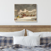 クリスマスへのアプローチ、ジョージ・狩り キャンバスプリント (インサイチュ (寝室))