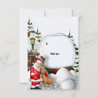 クリスマスへの招待 - サンタとトナカイの冬 招待状