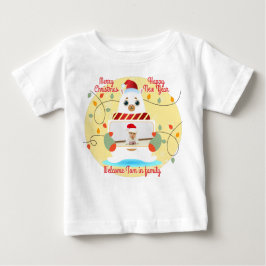 クリスマスへようこそベビー ベビーTシャツ