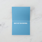 クリスマスへ休暇の季節によって得ること シーズンカード (内部)