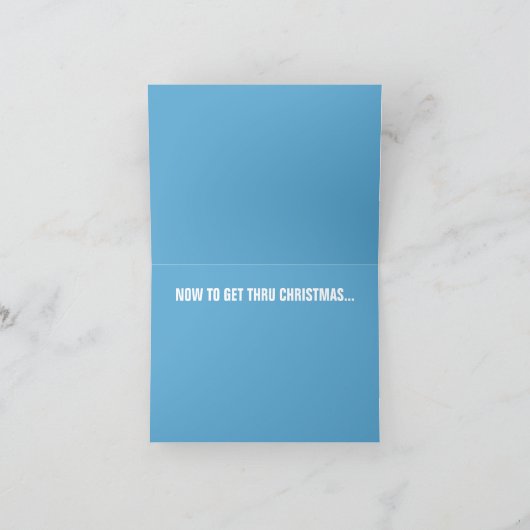 クリスマスへ休暇の季節によって得ること シーズンカード (内部)