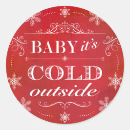 クリスマスまたはアパーズスキーの雪赤と白片 スクエアシール