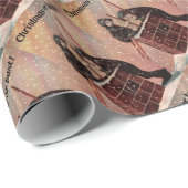 クリスマスまたはバスト、男の子の煙突のスイープアンティーク写真 ラッピングペーパー (ロールコーナー)