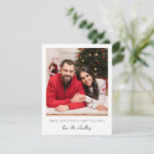クリスマスまたはホリデーインスタントフォト - チェック柄入り (スタンド正面)