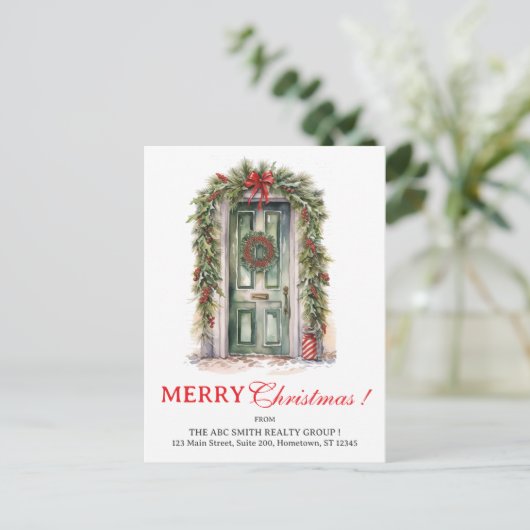 クリスマスまたはホリデー実在エステートホリデーポストカード シーズンポストカード (スタンド正面)