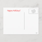 クリスマスまたは休日の引用文の郵便はがき シーズンポストカード (裏面)