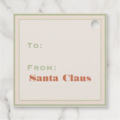 クリスマスまたは誕生日ヴィンテージの女の子までピークなし フェイバータグ (裏面)