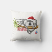 クリスマスまつるでクリスマスまでのまわりにのコアラ クッション (正面)