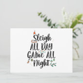 クリスマスまでずっとゲーム  夜もゲーム 面白いクリスマス 招待状 (スタンド正面)