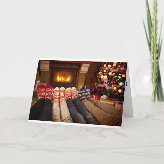 クリスマスまでの考え年の時間 シーズンカード (正面)