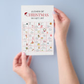 クリスマスまでの25日間のバケットリストアート チラシ (ハンドル)