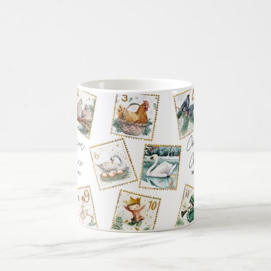 クリスマスまでカウントダウン コーヒーマグカップ (中央)