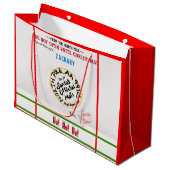 クリスマスまで北極スタンプが開かない ラージペーパーバッグ (正面アングル)