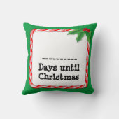 クリスマスまで日を数える クッション (裏面)