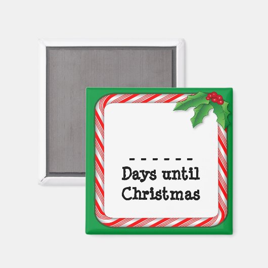 クリスマスまで日を数える マグネット (正面/裏面)