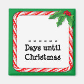 クリスマスまで日を数える マグネット (正面)