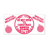 クリスマスまで特別な配達が開かない セルフインキングスタンプ (デザイン)