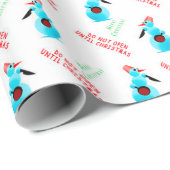 クリスマスまで開かないおもしろい ラッピングペーパー (ロールコーナー)