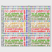 クリスマスまで開かないで! ラッピングペーパー (フラット)