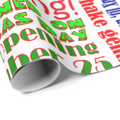 クリスマスまで開かないで! ラッピングペーパー (ロールコーナー)