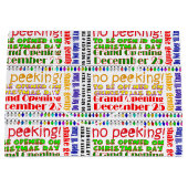 クリスマスまで開かないで！ ラージペーパーバッグ (正面)