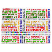 クリスマスまで開かないで！ ラージペーパーバッグ (裏面)