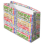 クリスマスまで開かないで！ ラージペーパーバッグ (裏面アングル)