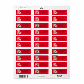 クリスマスまで開かない住所 シール (フルシート)