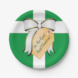 クリスマスまで開かない紙プレート ペーパープレート