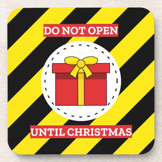 クリスマスまで開かない コースター (正面)