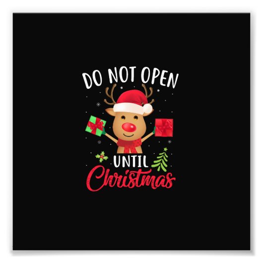 クリスマスまで開かない フォトプリント            (正面)