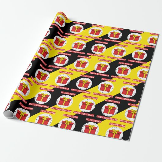 クリスマスまで開かない ラッピングペーパー (アンロールド)