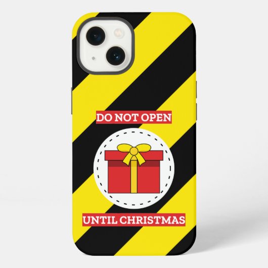 クリスマスまで開かない iPhoneケース (裏面)