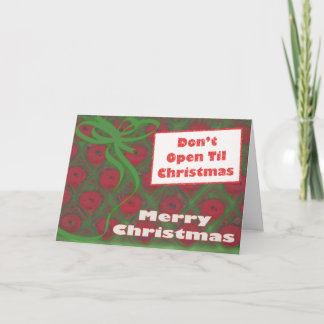 クリスマスまで開けないで下さい シーズンカード