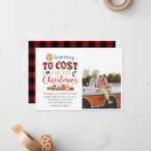 クリスマスみたいにだいぶ金がかかってきた ノートカード (正面/裏面インサイチュ)