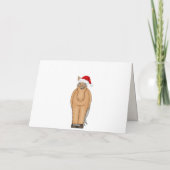 クリスマスめでたいサンタと馬 シーズンカード (裏面)