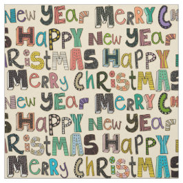 クリスマスめでたい新年 ファブリック