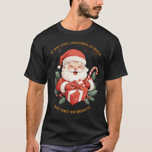 クリスマスもしが大好き Tシャツ (正面)