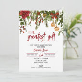 クリスマスもっとも偉大赤ちゃんシャワー、プレゼント 招待状 (スタンド正面)